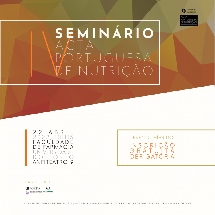 4º Seminário da Acta Portuguesa de Nutrição